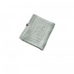 Serviette de toilette invite 30 x 50 cm Gaze de coton Gaia Vert eucalyptus